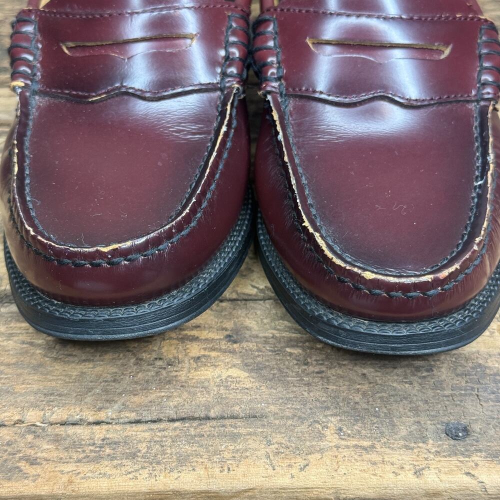 G.H. Bass Weejuns Madison Penny Loafers Burgundy Red Loafers Size 6 M VGUC - Picture 4 of 12